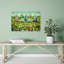 Top Of Central Panel From The Garden Of Earthly Delights Classic Surreal Wildlife Wall Art Print by Hieronymus Bosch - Wrapped Canvas Print-339562537