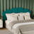 Flannel Fabric Upholstered King/cal King Headboard,height Adjustable Tufted Headboard For King/cal King Bed, Modern Vertical Channel Design With Curved Tufted King Headboard-779731152