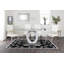 Bekircan High Gloss Halo Dining Table Set & 6 Dining Chairs - Modern Design-1360990128