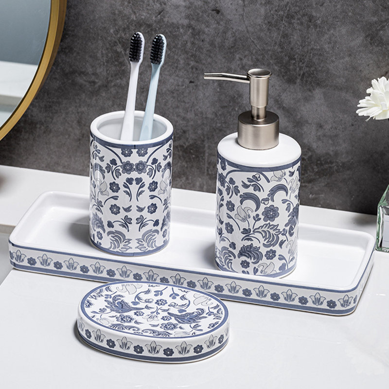 Ensemble complet d'accessoires de salle de bain 4 pièces