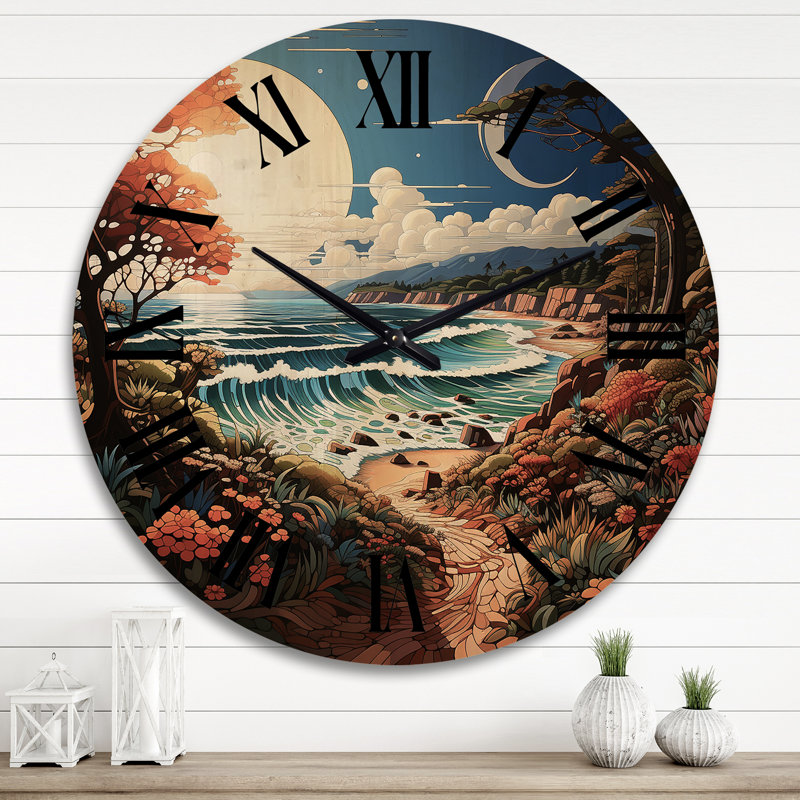 Solid Wood Wall Clock, Extra Large