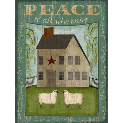"Peace to All Who Entrée" par Beth Albert, impression sur toile tendue