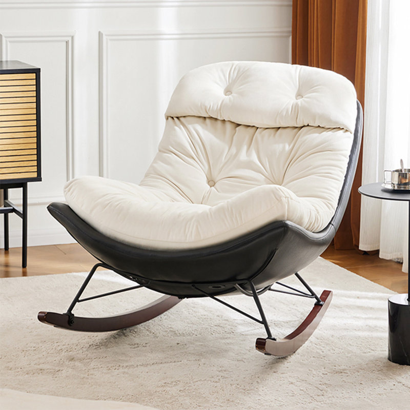 Fauteuil à bascule Fashion Casual, Noir