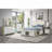 Dresser With Striped Panels & Minimalist Handles-715053844