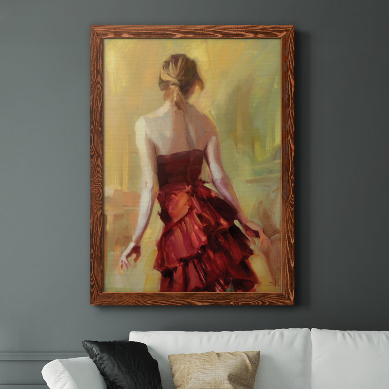 Copper Reflection - Peinture sur toile encadrée, H 44 po x l 31 po x P 1 po, Cadre en érable