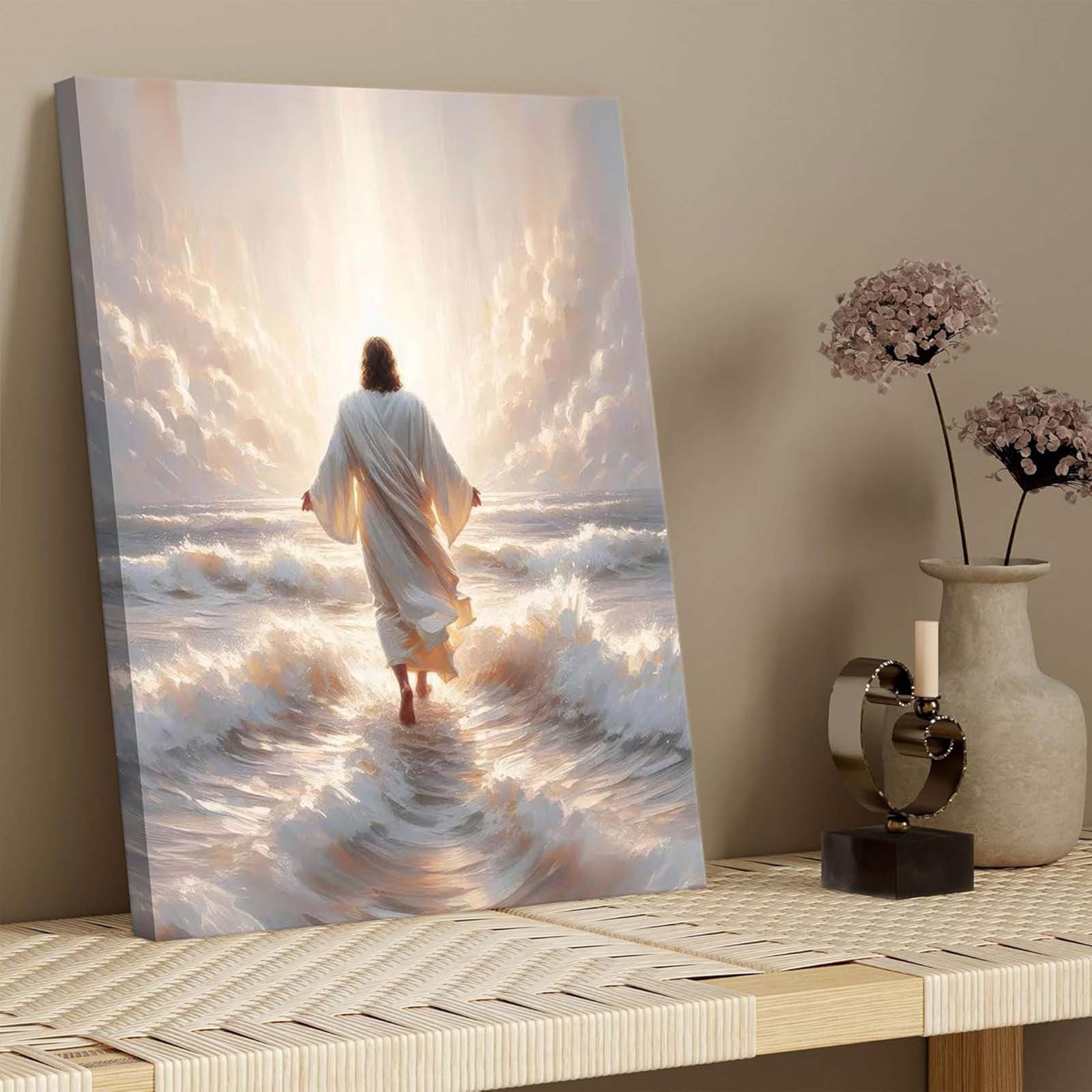 Alcott Hill Jesus Walks On Water Canvas Wall Art Christian Bible ...