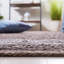 Tapis blanc / gris en cuir / coton tissé à la main Riehle-802160735