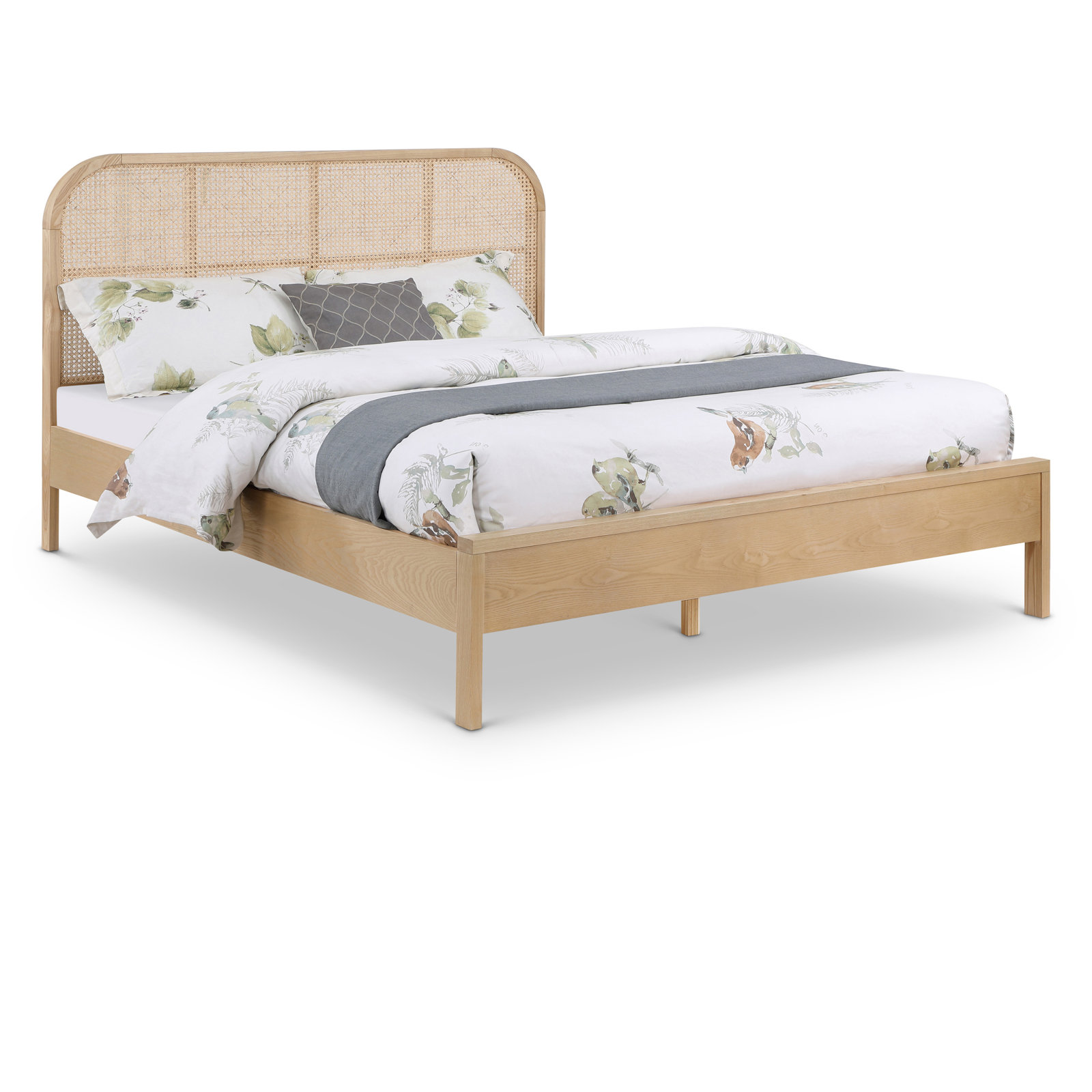 Alvery Cane Bed, Full, Natural