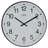 ITC Round Plastic Wall Clock 19.38 Inches - Black