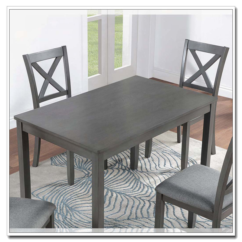 Wooden Dining Rectangular Table, Kitchen Table for Small Space, 4 Person Dining Table, Gray
ONLY THE TABLE