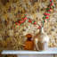 Floral Metallic Wallpaper Roll-908444314