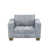 Chenille / polyester gris clair est en rupture de stock