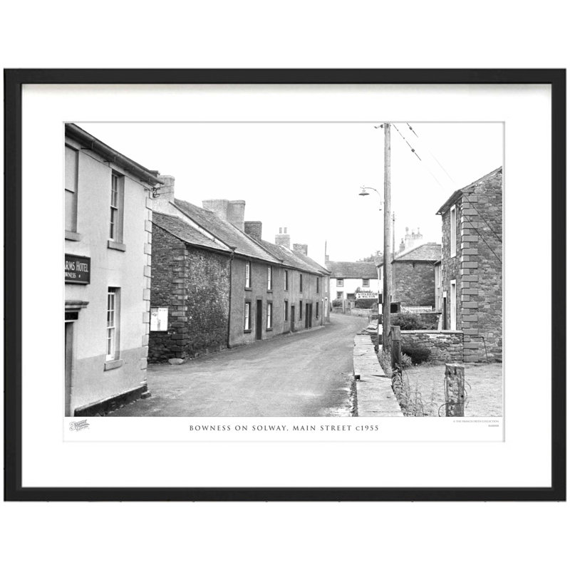 Bowness On Solway, Main Street C1955 by Francis Frith - Single Picture Frame Print, 45cm H x 60cm W x 2.3cm D