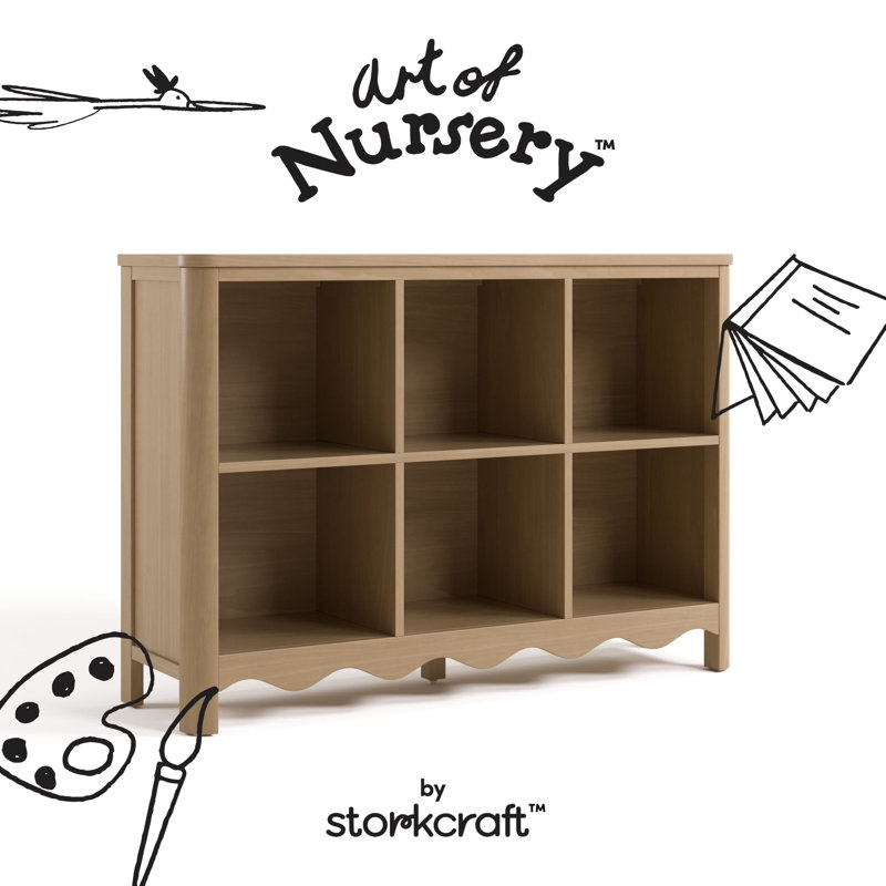 Casablanca 6 Cube Organizer Bookcase, Driftwood