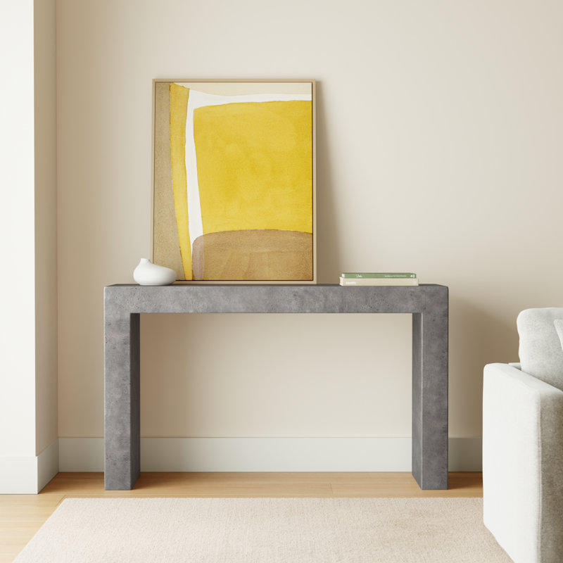 Kareen 55'' Console Table, Dark Gray