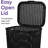 Plastic Laundry Hamper With Lid 3 Pack Laundry Hamper Basket, Brown Tall Cloths Hamper Organizer With Cut-Out Handles. Space Saving For Laundry Room Bedroom Bathroom, Wicker Design 60 Liter