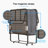 46"W/38''W Folding Bed with 4''H Mattress Included-112387231