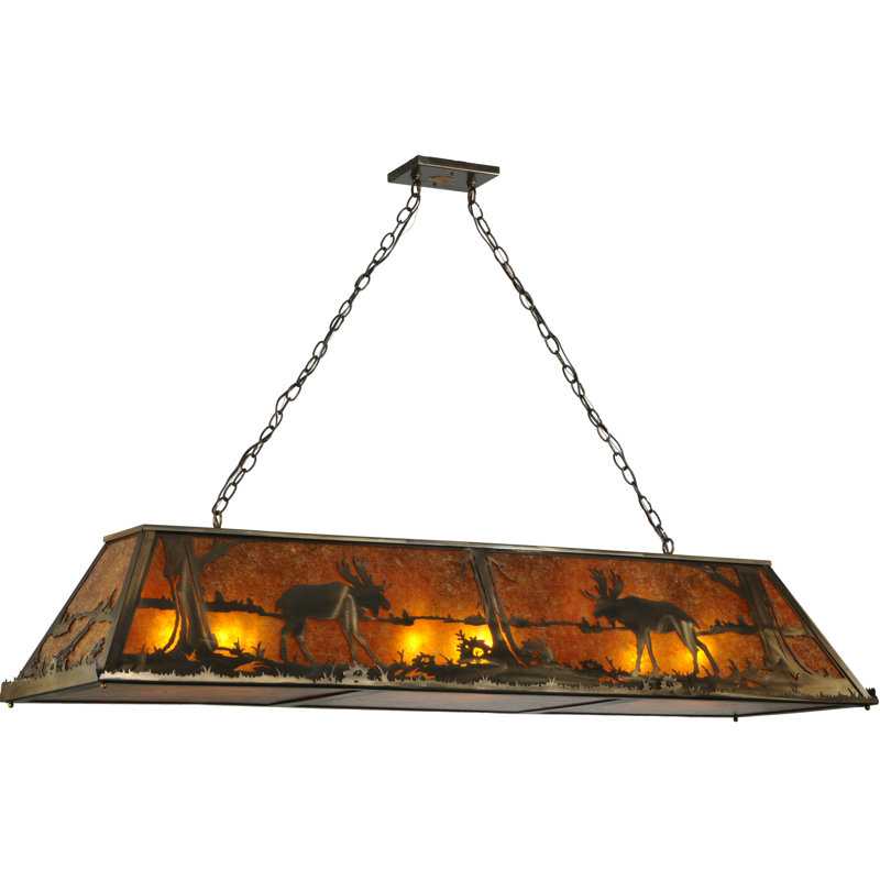 9 - Light Pendant, Amber Mica