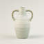Vase de table à deux poignées en céramique pour décoration de maison et de bureau, sans fuite, motif tressé