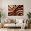 Gradient Abstract 54, art mural en métal brun-33835678