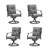 4-Person Steel Patio Dining Set With Textilene Sling Swivel Chairs And Cushions
