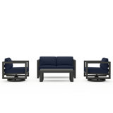 Avion 4 Piece Loveseat Set With Swivel
