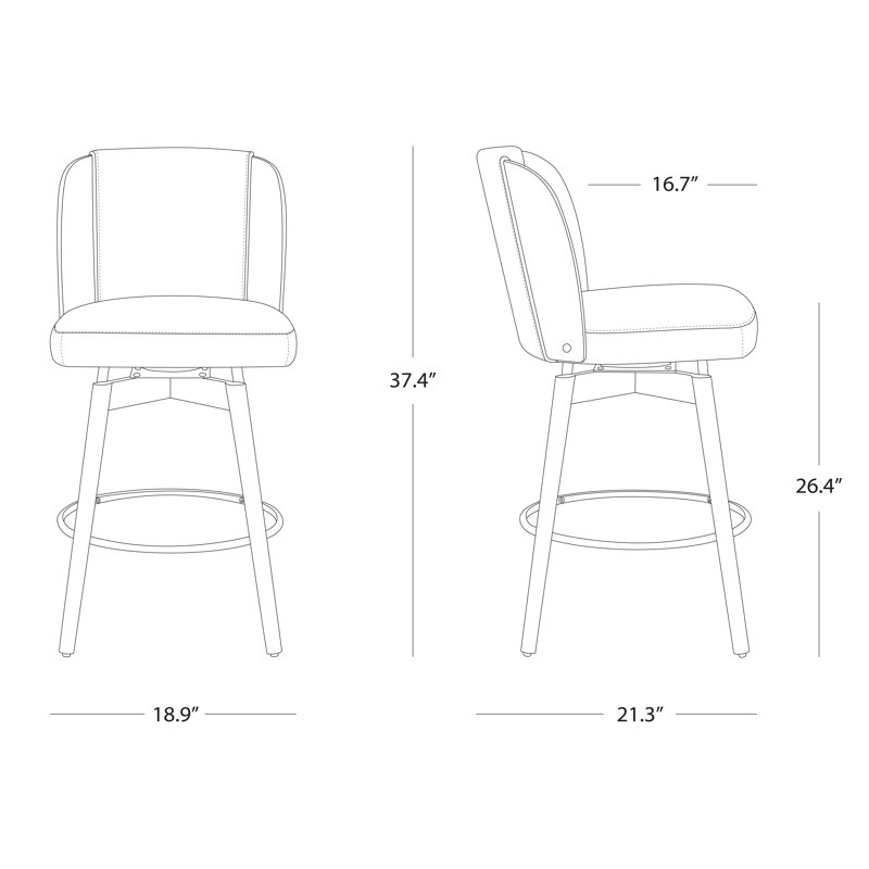 Tabourets de bar pivotants