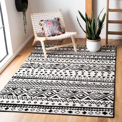 Swiney Geometric Hand Woven Area Rug