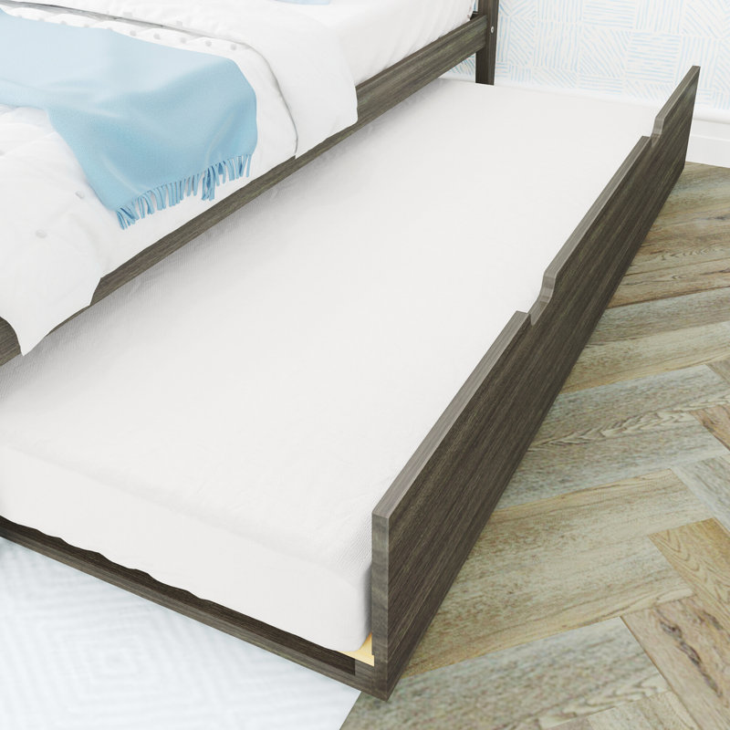 Lit gigogne en bois massif Rosenthal, Argile, Double