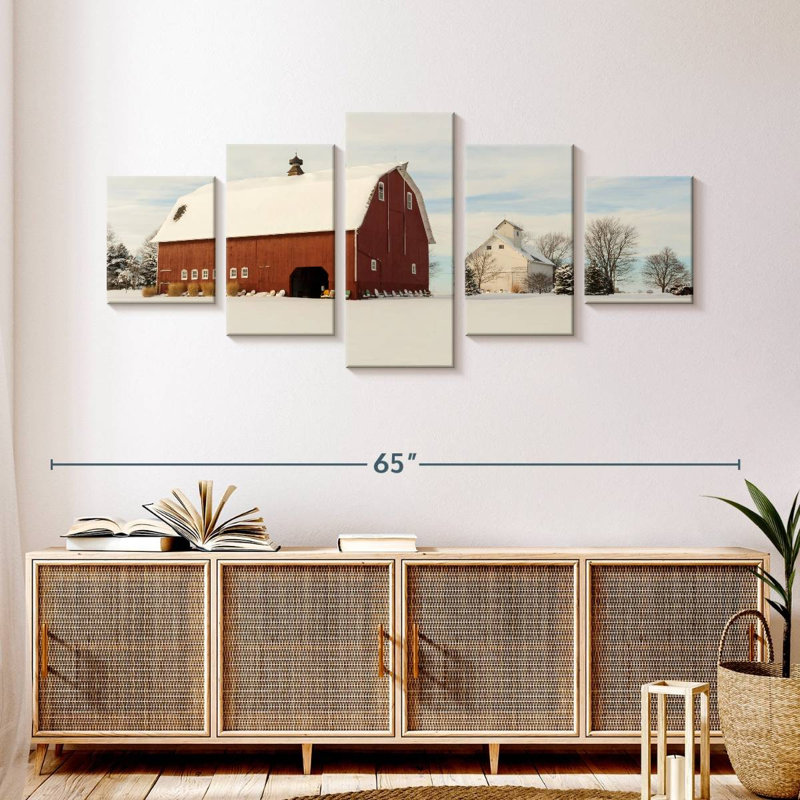 Wintry Finnish Barn, H 24 po x l 55 po