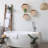 3 Piece Hexagon Bamboo Floating Shelf