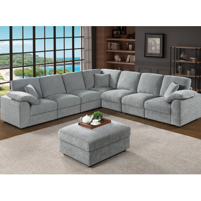 Kensley 8-Piece Upholstered Corner Sectional