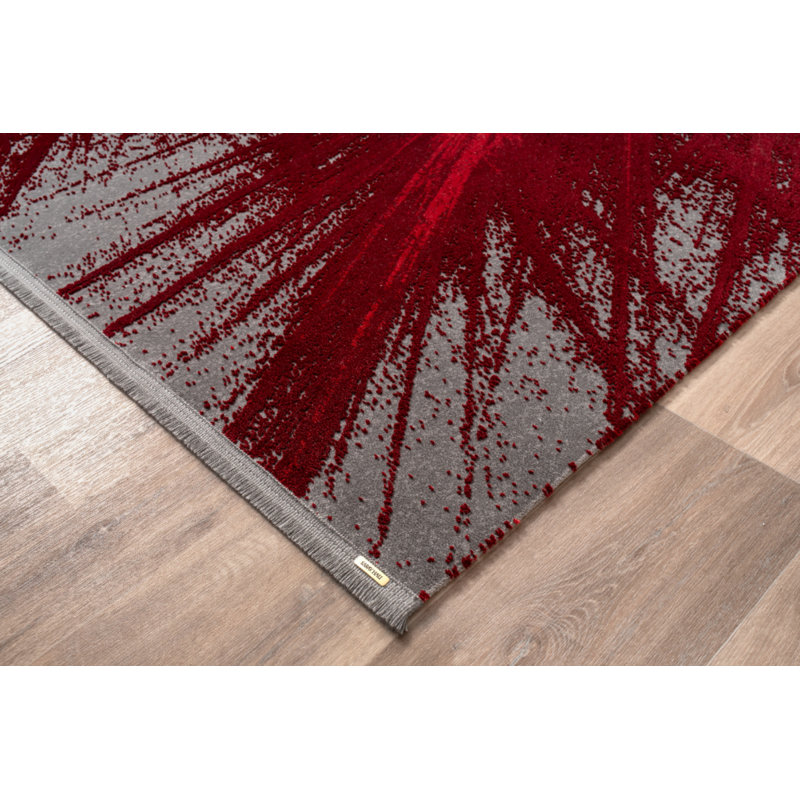 Tabu Cotton Abstract Rug, Runner 3'3" x 10'