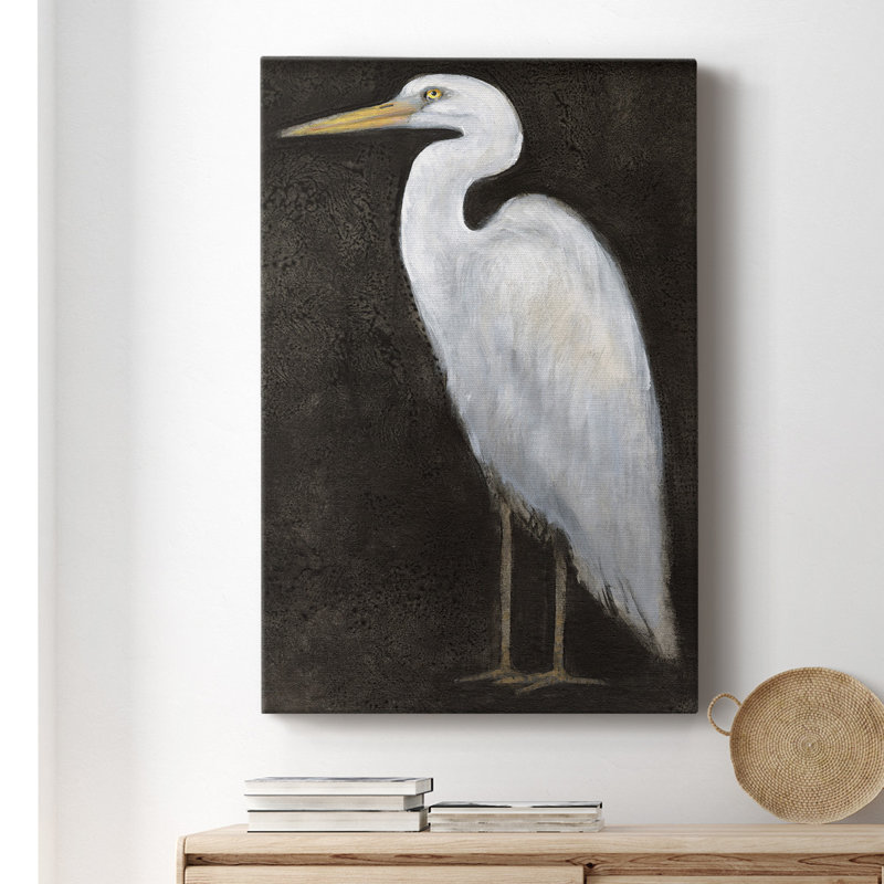 - Peinture sur toile tendue, H 60 po x l 40 po x P 1 po