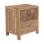 Table de chevet 2 tiroirs en bois d'acacia massif