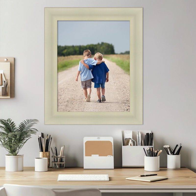 Cadre photo en bois Oliver, 16 x 20, Oliver Warm Silver