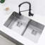 33" Double Bowl Undermount Kitchen Sink