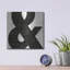 Art mural en métal Ebern Designs «P ponctuated Black Square 3» par Michael Mullan-325373281