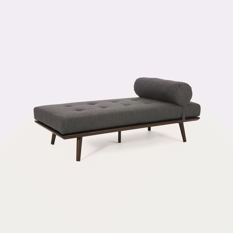 CHAISE LOUNGE, Gray Fabric