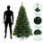 Pre-Lit Christmas Tree 6Ft Artificial Hinged Xmas Tree With  Foldable Stand