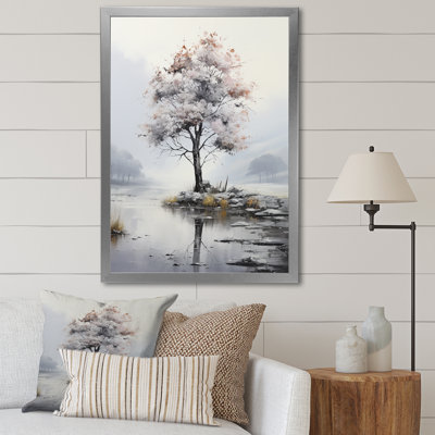 Arbre, murmure silencieuse silencieuse - art mural floral, salon