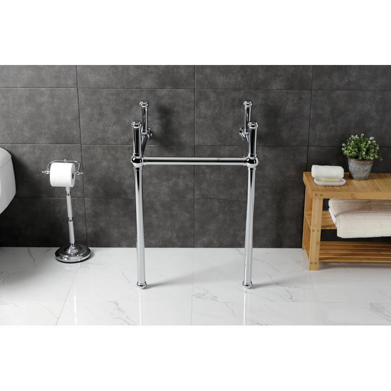 Kingston Brass Fauceture Brass Console Sink Legs, Polished Chrome