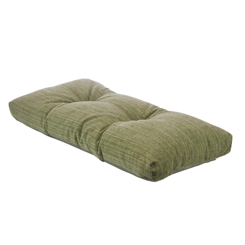 Chenille Non-Slip Bench Cushion, Green, 30" W x 14" D