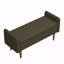 Tabouret de rangement en velours Teddy, avec espace de rangement, adapté aux appartements, salons et chambres-766683103