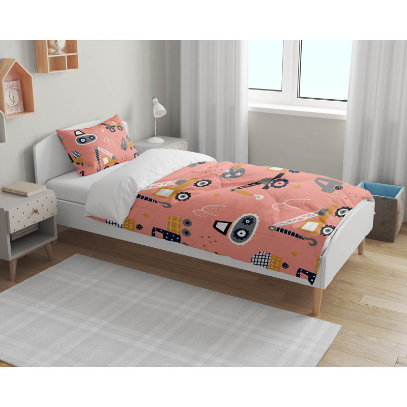 Construck Decorative Lightweight Comforter Set, Pink Geometric