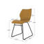 Ensemble de 2 chaises de salle à manger - Cuir d'unité centrale avec éponge haute densité et pieds en métal, conception ergonomique pour la maison, la cuisine et la salle à manger-1999657781