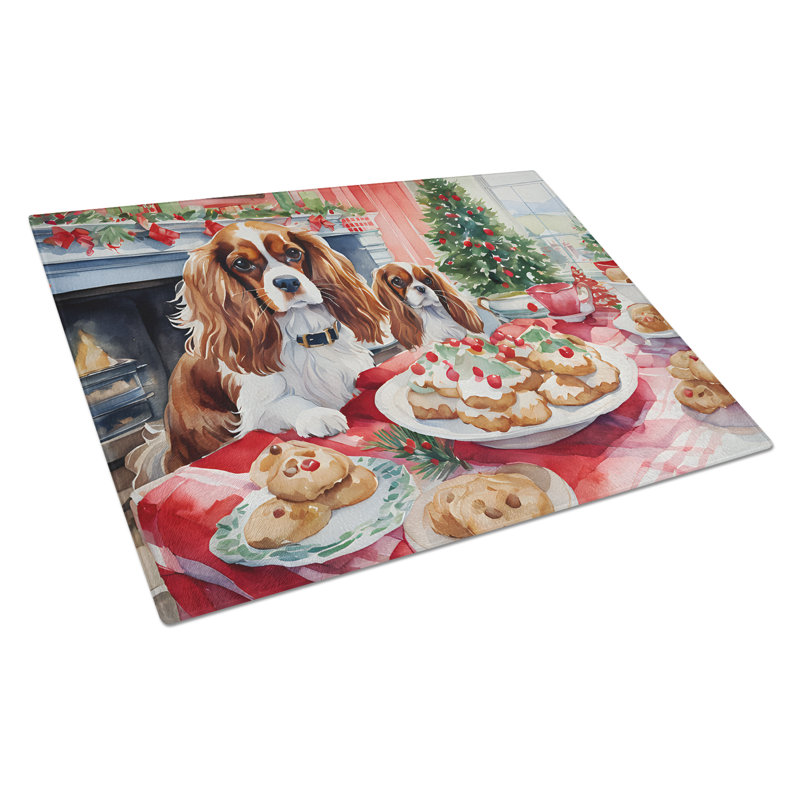 Planche à découper en verre Cavalier Spaniel