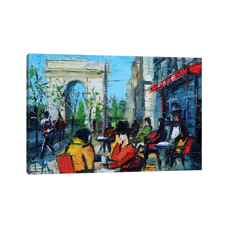 Urban Story - Champs-Élysées by Mona Edulesco - Wrapped Canvas Gallery-Wrapped Canvas Giclée, 30.48cm H x 45.72cm W