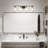 72 in. W * 36 in. H Rectangular Aluminum Framed Wall Bathroom Vanity Mirror in Black-71730955-71730952