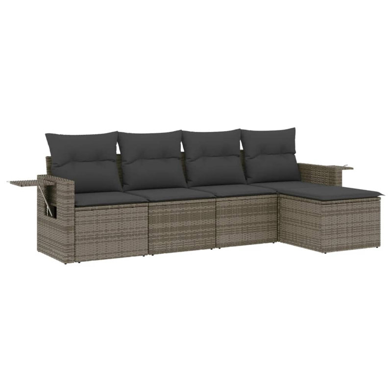 Ensemble de canapé de jardin Vidaxl gris